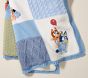 Bluey Sherpa-Backed Patchwork Knit Toddler Blanket