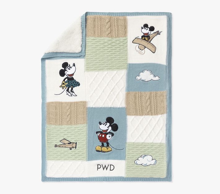 Disney Home x Sanderson Mickey Mouse Blanket Set | Pottery Barn Kids