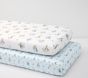 Peter Rabbit™  Blue Lattice Organic Crib Sheet Bundle, Set of 2