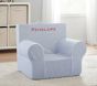 Anywhere Chair®, Chambray Blue Oxford Stripe Slipcover Only
