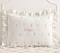 Embroidered Floral Ruffle Cotton Duvet &amp; Shams