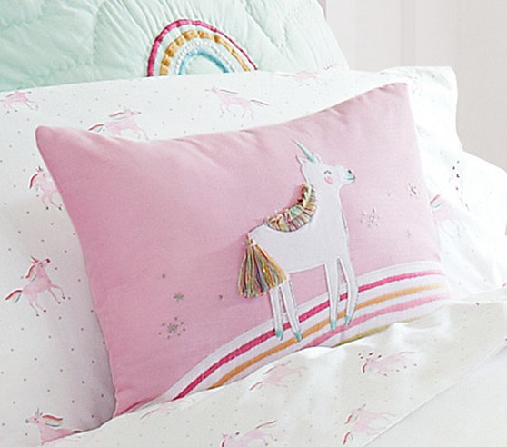 pillow pastel unicorn bedding