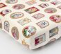 Chris Loves Julia Animal Frames Organic Crib Fitted Sheet