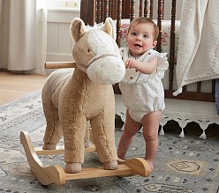 Horse Plush Nursery Rocker with Sound