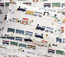 Train Organic Cotton Sheet Set