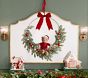 Teddy Bear Light-Up Christmas Demi Wreath