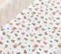 Holiday Teddy Bears Organic Crib Fitted Sheet