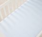 Oxford Stripe Organic Cotton Crib Fitted Sheet
