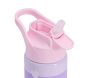 Lavender Stripe Heart Mackenzie Water Bottle