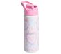 Heart Tie Dye Pink Mackenzie Water Bottle