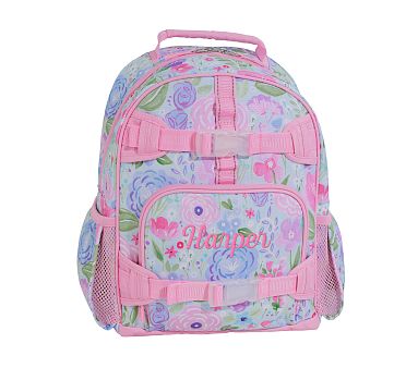 Pink Floral Blooms Mackenzie Backpack | Pottery Barn Kids display picture 2
