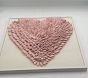 Open Box: Dimensional Fabric Heart Wall Art - Simply White