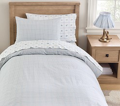 Bria Hammel Plaid Cotton Duvet Cover & Shams
