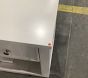 Open Box: Catalina Beadboard Nightstand (18") - Simply White, Brushed Nickel