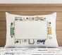 Embroidered Heritage Train Border Duvet Cover &amp; Shams