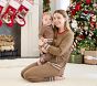 Gingerbread Bamboo Viscose Adult Relaxed Fit Crew Pajama Set