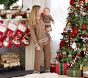Gingerbread Bamboo Viscose Adult Relaxed Fit Crew Pajama Set