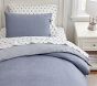 Chambray Reversible Organic Cotton Duvet Cover &amp; Shams