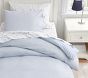 Chambray Reversible Organic Cotton Duvet Cover &amp; Shams