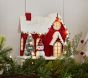Classic Light-Up Mantel Village, Red House
