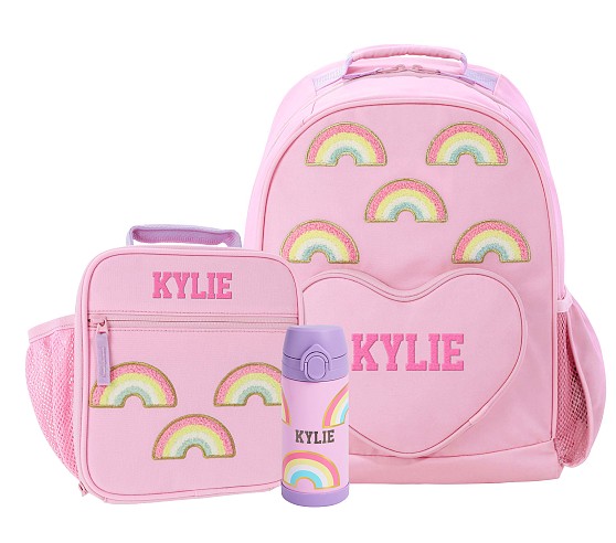Stoney Clover Lane Pink Rainbows Mackenzie Backpack & Lunch Bundle