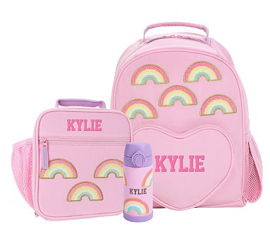 Stoney Clover Lane Pink Rainbows Mackenzie Backpack & Lunch  display picture 1