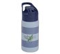 Chambray Stripe Airplanes Glow-In-The-Dark Mackenzie Water Bottle