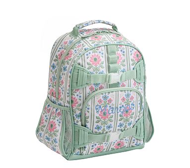 バッグ house on the hill Parent Bag Navy Stripe Hill House Home Floral Stripe Mackenzie Backpack | Pottery Barn Kids
