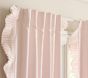 Open Box: Pleated Ruffle Blackout Curtain (44"W x 96"L) - Blush
