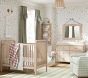 Natural Linen Fluted Semi Flush Mount (17")