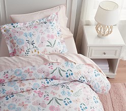 Wildflower Butterfly Organic Cotton Duvet Cover & Shams