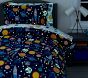 Solar System Glow-in-the-Dark Cotton Duvet Cover &amp; Shams