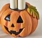 Light-Up Spooky Pumpkin with Candles