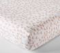 Watercolor Swan Organic Crib Fitted Sheet