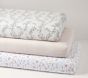 Mischa Floral Crib Fitted Sheets, Set of 3