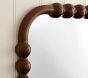 Chris Loves Julia Turned Wood Mirror (35" x 23")