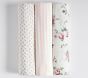 Emily &amp; Meritt Roses Organic Swaddle Set