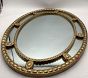 Open Box: Chris Loves Julia Oval Tulip Mirror (32") - Gold