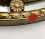 Open Box: Chris Loves Julia Oval Tulip Mirror (32") - Gold