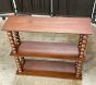 Open Box: Chris Loves Julia Turned Wood Tiered Shelf (21.5" x 24") - Heritage Walnut