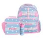 Blue Stripe Heart Mackenzie Backpack Bundle, Set of 3