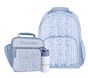Ruffle Gingham Blue Mackenzie Backpack Bundle, Set of 3