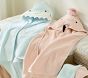 Super Soft Flamingo Baby Hooded Towel &amp; Washcloth Set
