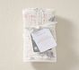 Unicorn Bows Organic Muslin Bib, Burp &amp; Swaddle Set