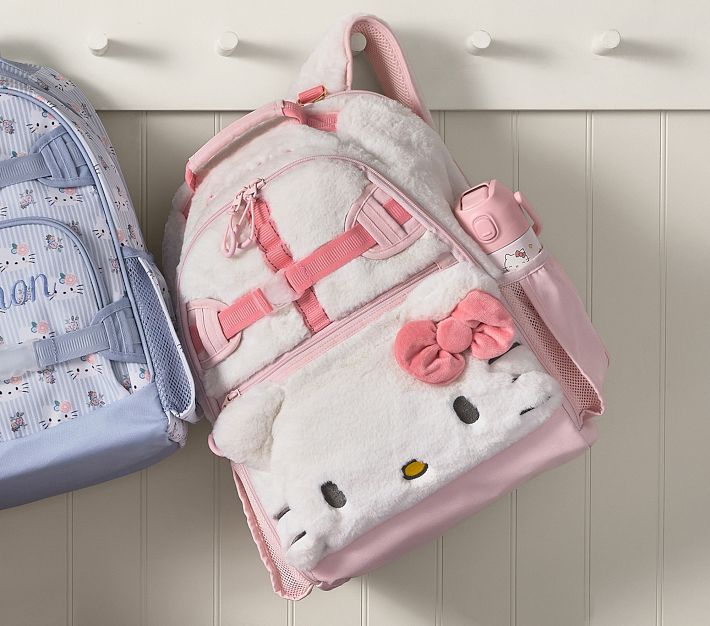 hello kitty kevlar backpack Faux Leather for Women - Bundle with 16" Hello Kitty Backpack with Front Pocket Plus Water Bottle, Stickers, More | Hello Kitty Backpack Set or enjoying a night out with friends Hello Kitty Pink/Silver Stars Leather