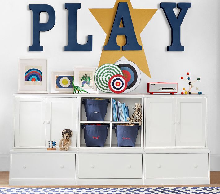 【値下げ】potterybarn(ポッタリーバーン)キャビネット Cameron Cabinet & Cubby Wall Storage System | Pottery Barn Kids