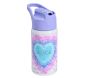 Lavender Heart Tie Dye Mackenzie Water Bottle