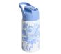 LoveShackFancy Blue Damask Floral Mackenzie Water Bottle