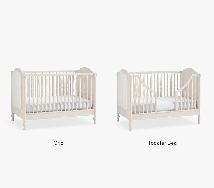 Bria Hammel Upholstered Convertible Crib | Pottery Barn Kids