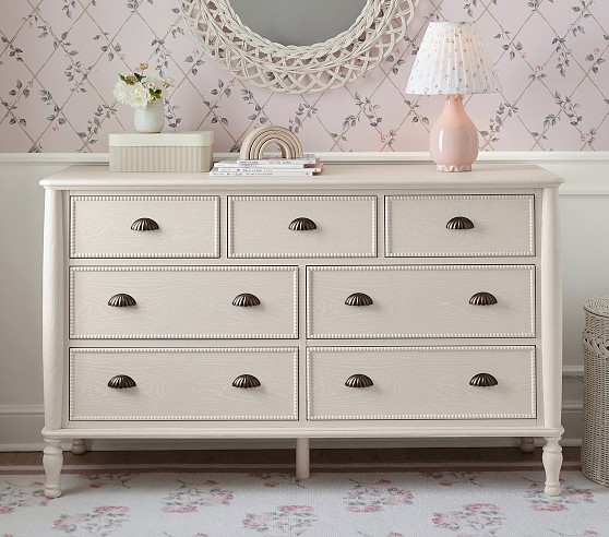 girls dresser Nestig The Willow Assembled Changing Pad Dresser, Walnut, Wood To prevent injuries from furniture tip Bria Hammel 7-Drawer Dresser, Brown/Sierra